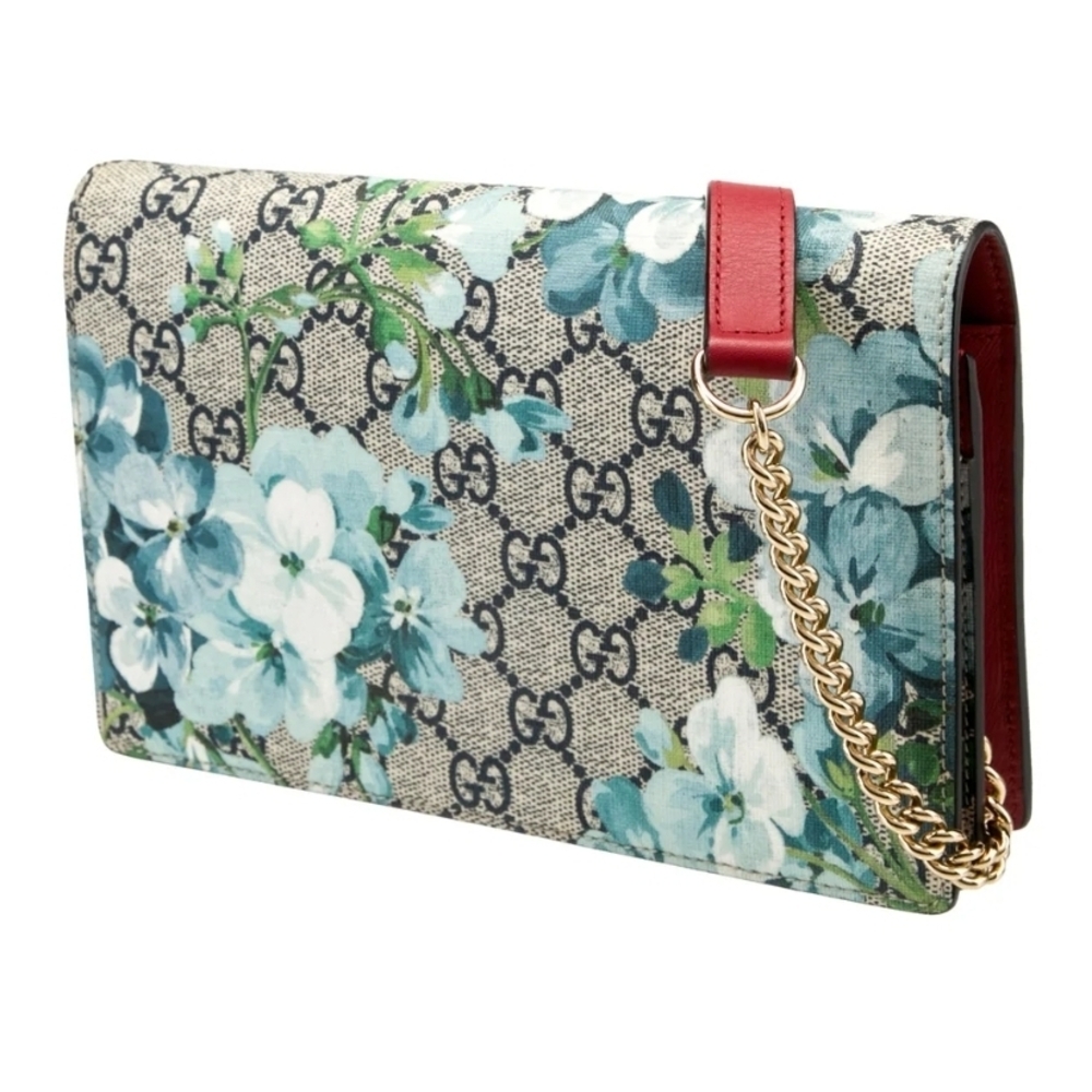 Gucci Floral Print Women's Bag - Blue and Red